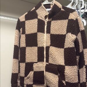 Checkered Sherpa Jacket
